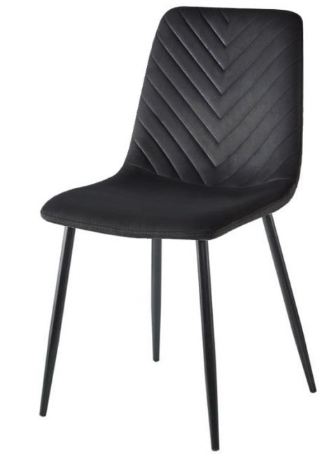 Krzesło tapicerowane TRIO VELVET BLACK II GATUNEK Lugano Krzesło tapicerowane TRIO VELVET BLACK II GATUNEK Lugano