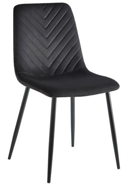 Krzesło tapicerowane TRIO VELVET BLACK II GATUNEK Lugano Krzesło tapicerowane TRIO VELVET BLACK II GATUNEK Lugano