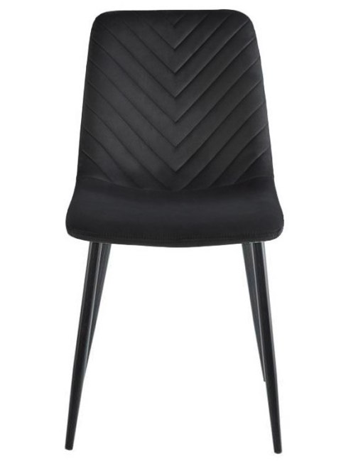 Krzesło tapicerowane TRIO VELVET BLACK II GATUNEK Lugano Krzesło tapicerowane TRIO VELVET BLACK II GATUNEK Lugano