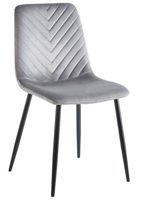 Krzesło tapicerowane TRIO VELVET GREY OUTLET Lugano Krzesło tapicerowane TRIO VELVET GREY OUTLET Lugano