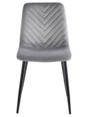 Krzesło tapicerowane TRIO VELVET GREY OUTLET Lugano