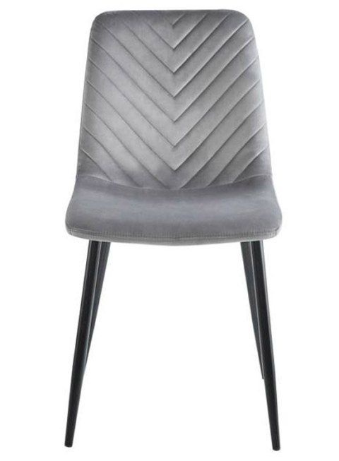 Krzesło tapicerowane TRIO VELVET GREY OUTLET Lugano Krzesło tapicerowane TRIO VELVET GREY OUTLET Lugano