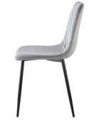 Krzesło tapicerowane TRIO VELVET GREY OUTLET Lugano