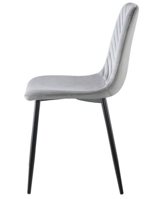 Krzesło tapicerowane TRIO VELVET GREY OUTLET Lugano Krzesło tapicerowane TRIO VELVET GREY OUTLET Lugano