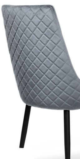 Krzesło tapicerowane VALVA CARO VELVET BLUE Lugano