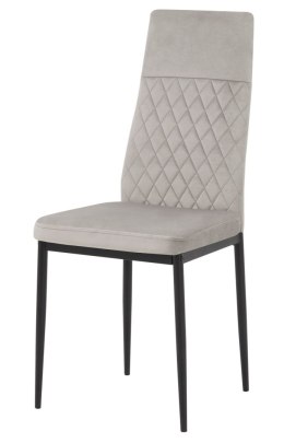 Krzesło tapicerowane VALVA CARO VELVET GREY Lugano