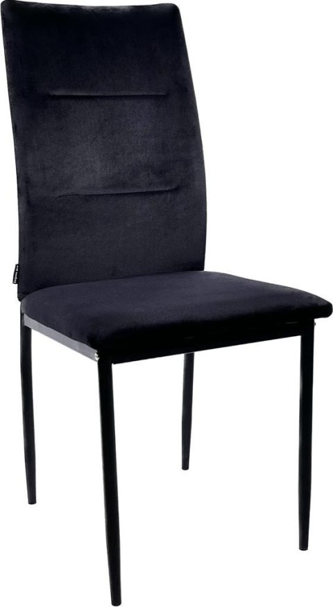 Krzesło tapicerowane VALVA DUO BLACK VELVET II GATUNEK Lugano Krzesło tapicerowane VALVA DUO BLACK VELVET II GATUNEK Lugano