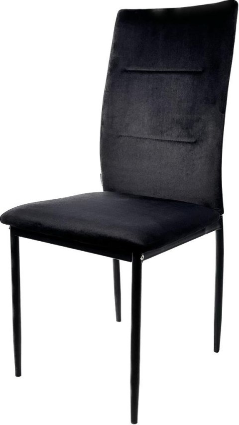 Krzesło tapicerowane VALVA DUO BLACK VELVET II GATUNEK Lugano Krzesło tapicerowane VALVA DUO BLACK VELVET II GATUNEK Lugano