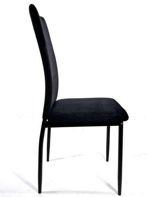 Krzesło tapicerowane VALVA DUO BLACK VELVET Lugano Krzesło tapicerowane VALVA DUO BLACK VELVET Lugano