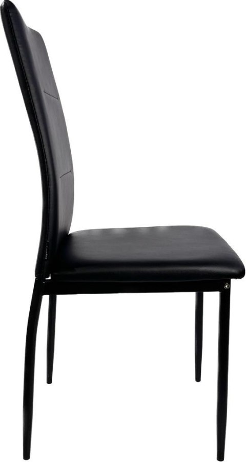 Krzesło tapicerowane VALVA DUO PU BLACK II GATUNEK Lugano Krzesło tapicerowane VALVA DUO PU BLACK II GATUNEK Lugano