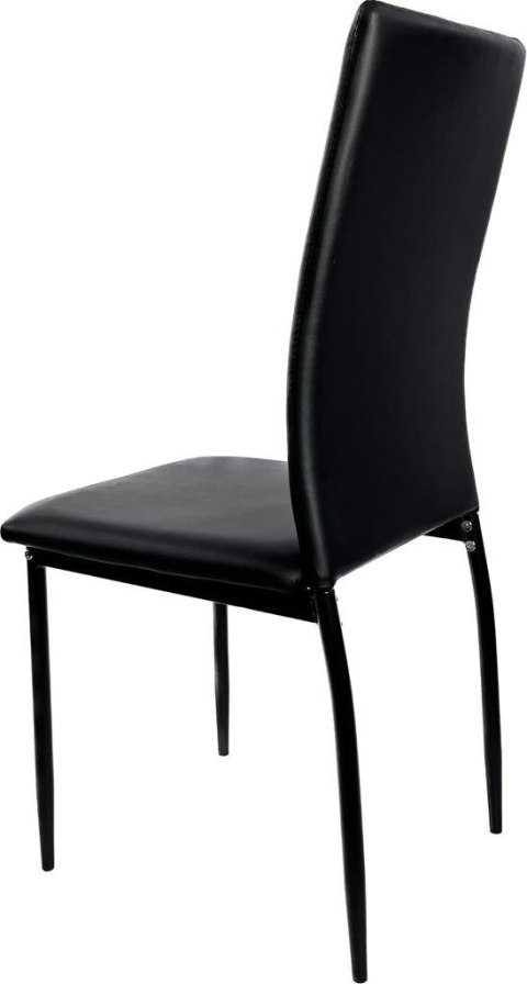 Krzesło tapicerowane VALVA DUO PU BLACK II GATUNEK Lugano Krzesło tapicerowane VALVA DUO PU BLACK II GATUNEK Lugano