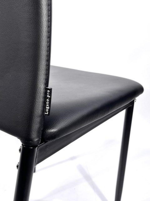 Krzesło tapicerowane VALVA DUO PU BLACK II GATUNEK Lugano Krzesło tapicerowane VALVA DUO PU BLACK II GATUNEK Lugano