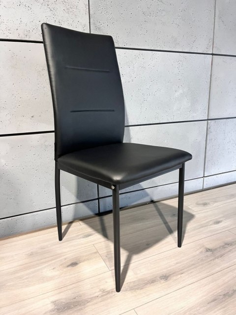 Krzesło tapicerowane VALVA DUO PU BLACK II GATUNEK Lugano Krzesło tapicerowane VALVA DUO PU BLACK II GATUNEK Lugano