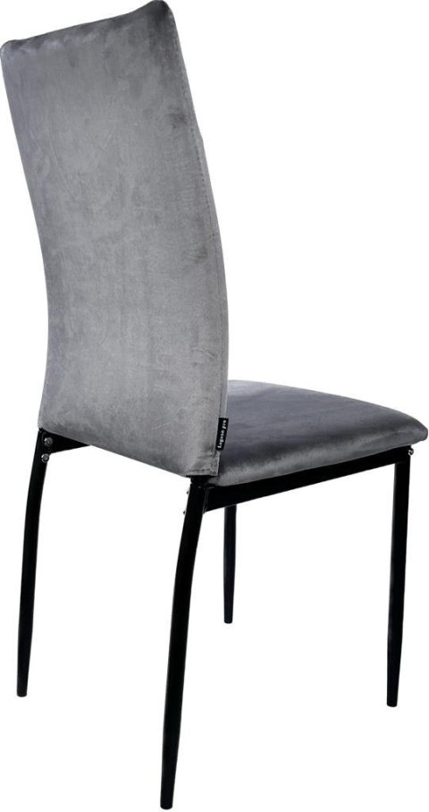 Krzesło tapicerowane VALVA DUO VELVET GREY II GATUNEK Lugano Krzesło tapicerowane VALVA DUO VELVET GREY II GATUNEK Lugano