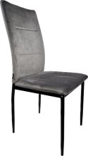 Krzesło tapicerowane VALVA DUO VELVET GREY II GATUNEK Lugano