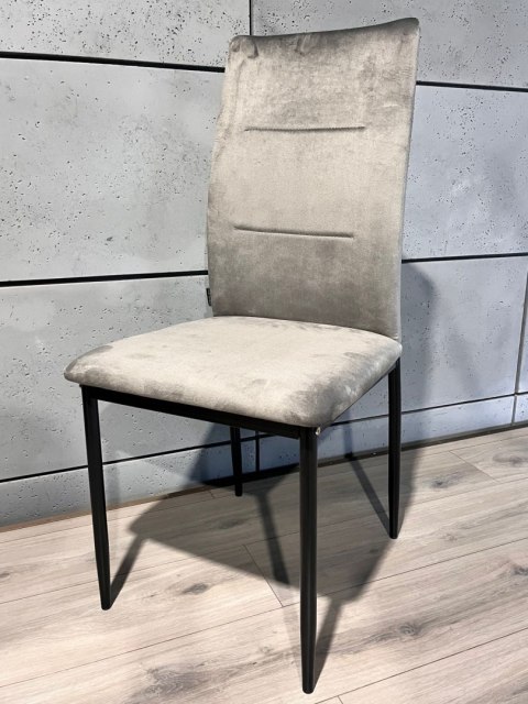 Krzesło tapicerowane VALVA DUO VELVET GREY II GATUNEK Lugano Krzesło tapicerowane VALVA DUO VELVET GREY II GATUNEK Lugano