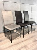 Krzesło tapicerowane VALVA DUO VELVET GREY II GATUNEK Lugano
