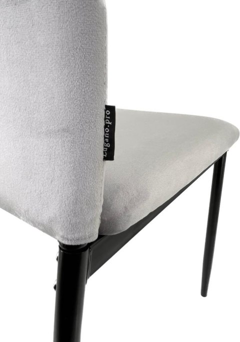 Krzesło tapicerowane VALVA DUO VELVET GREY Lugano Krzesło tapicerowane VALVA DUO VELVET GREY Lugano