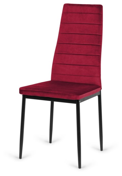 Krzesło tapicerowane VALVA LINE VELVET BURGUNDY Lugano Krzesło tapicerowane VALVA LINE VELVET BURGUNDY Lugano