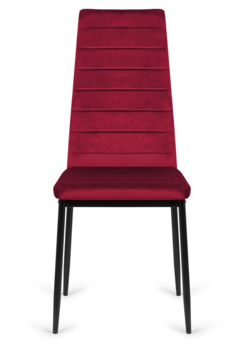 Krzesło tapicerowane VALVA LINE VELVET BURGUNDY Lugano Krzesło tapicerowane VALVA LINE VELVET BURGUNDY Lugano