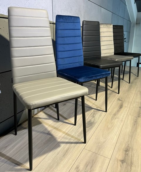 Krzesło tapicerowane VALVA PU GREY II GATUNEK Lugano Krzesło tapicerowane VALVA PU GREY II GATUNEK Lugano