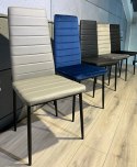 Krzesło tapicerowane VALVA PU GREY Lugano