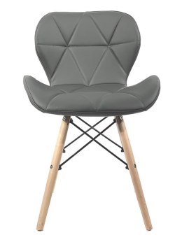 Krzesło tapicerowane VASTO DARK GREY PU Lugano