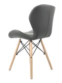 Krzesło tapicerowane VASTO DARK GREY PU Lugano