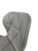 Krzesło tapicerowane VASTO DARK GREY PU Lugano