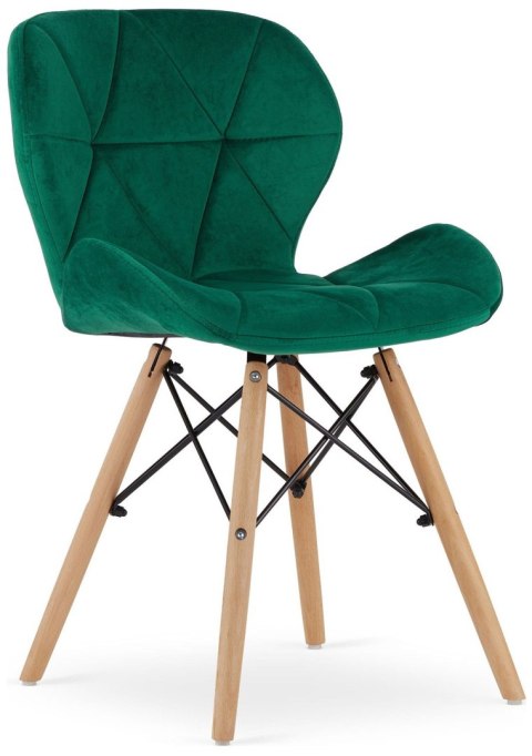 Krzesło tapicerowane VASTO GREEN VELVET Lugano Krzesło tapicerowane VASTO GREEN VELVET Lugano