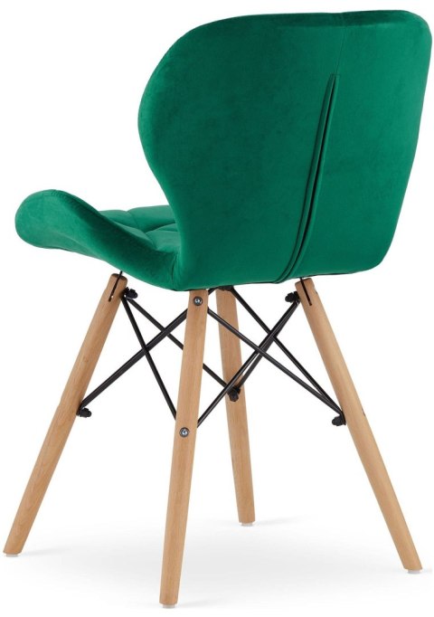 Krzesło tapicerowane VASTO GREEN VELVET Lugano Krzesło tapicerowane VASTO GREEN VELVET Lugano