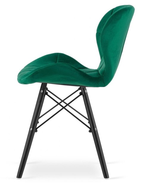 Krzesło tapicerowane VASTO GREEN VELVET SMOKE Lugano Krzesło tapicerowane VASTO GREEN VELVET SMOKE Lugano