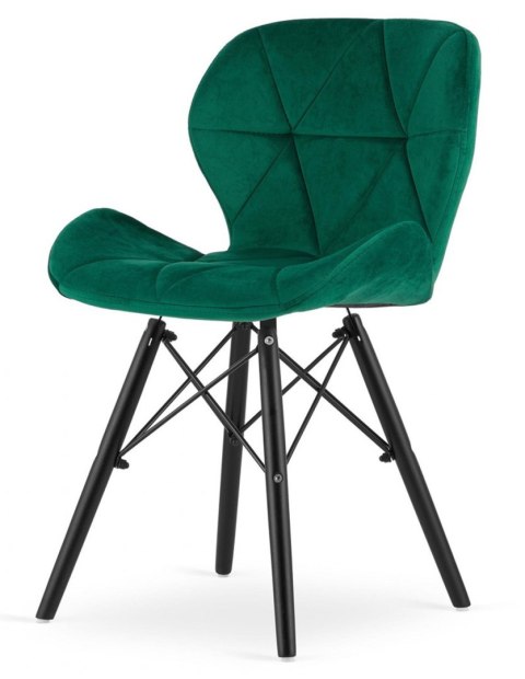 Krzesło tapicerowane VASTO GREEN VELVET SMOKE Lugano Krzesło tapicerowane VASTO GREEN VELVET SMOKE Lugano