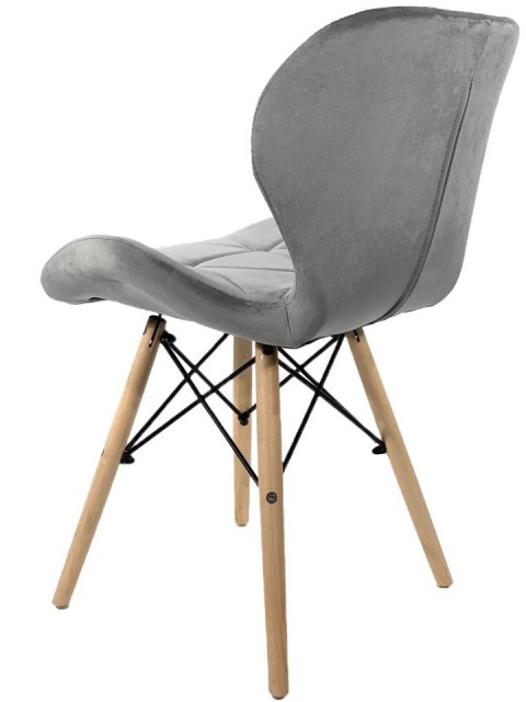 Krzesło tapicerowane VASTO GREY VELVET II GATUNEK Lugano Krzesło tapicerowane VASTO GREY VELVET II GATUNEK Lugano