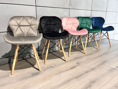 Krzesło tapicerowane VASTO GREY VELVET II GATUNEK Lugano Krzesło tapicerowane VASTO GREY VELVET II GATUNEK Lugano