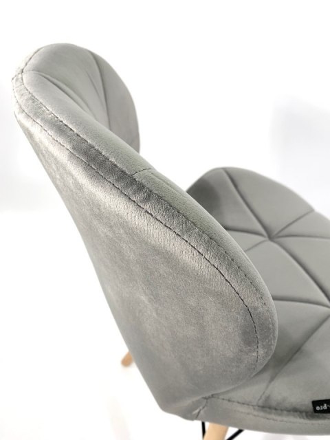 Krzesło tapicerowane VASTO GREY VELVET II GATUNEK Lugano Krzesło tapicerowane VASTO GREY VELVET II GATUNEK Lugano