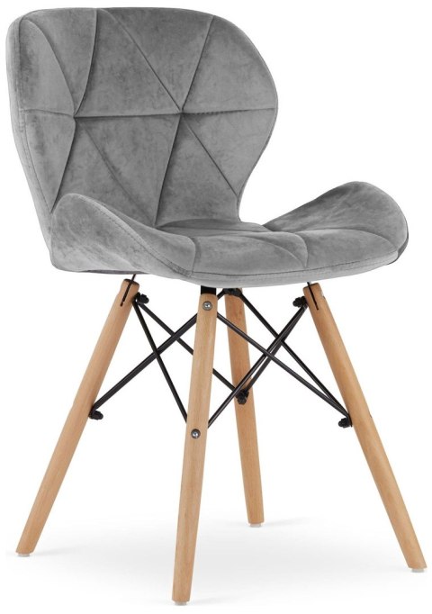 Krzesło tapicerowane VASTO GREY VELVET Lugano Krzesło tapicerowane VASTO GREY VELVET Lugano