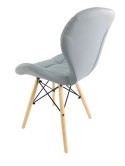 Krzesło tapicerowane VASTO LIGHT GREY PU Lugano