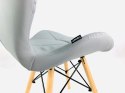Krzesło tapicerowane VASTO LIGHT GREY PU Lugano