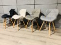 Krzesło tapicerowane VASTO LIGHT GREY PU Lugano