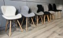 Krzesło tapicerowane VASTO LIGHT GREY PU Lugano