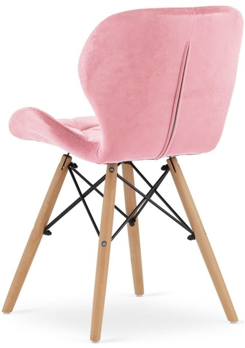 Krzesło tapicerowane VASTO PINK VELVET Lugano Krzesło tapicerowane VASTO PINK VELVET Lugano