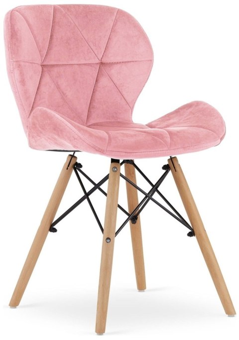 Krzesło tapicerowane VASTO PINK VELVET Lugano Krzesło tapicerowane VASTO PINK VELVET Lugano
