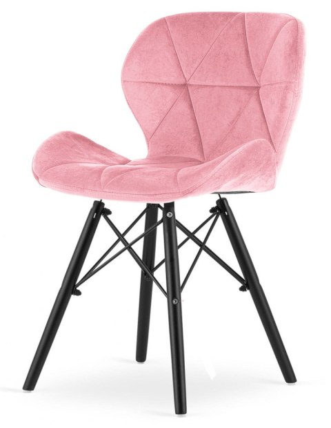 Krzesło tapicerowane VASTO PINK VELVET SMOKE Lugano Krzesło tapicerowane VASTO PINK VELVET SMOKE Lugano