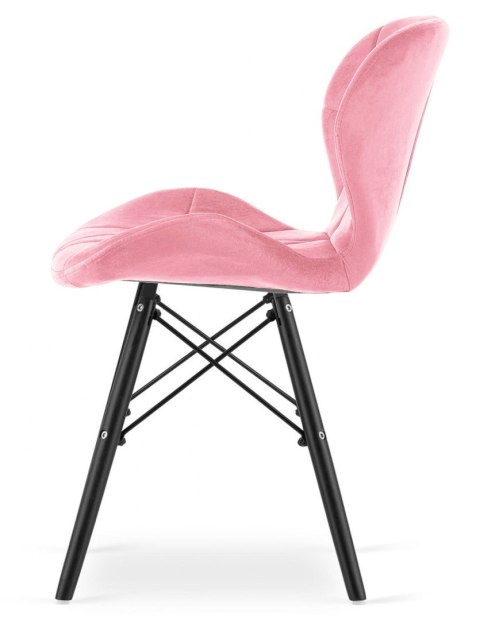 Krzesło tapicerowane VASTO PINK VELVET SMOKE Lugano Krzesło tapicerowane VASTO PINK VELVET SMOKE Lugano