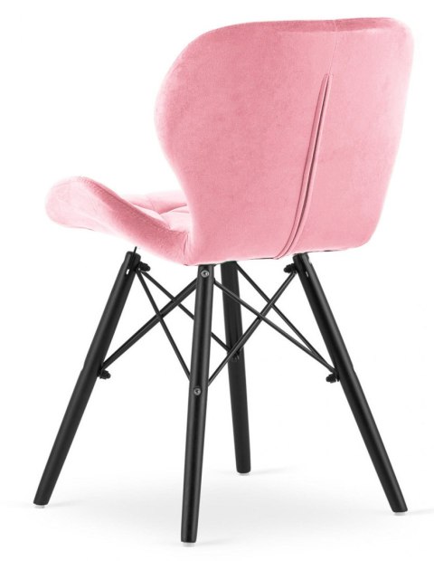 Krzesło tapicerowane VASTO PINK VELVET SMOKE Lugano Krzesło tapicerowane VASTO PINK VELVET SMOKE Lugano