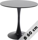 Stół okrągły VICTORY BLACK 60 cm SMOKE II GATUNEK Lugano