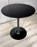 Stół okrągły VICTORY BLACK 60 cm SMOKE II GATUNEK Lugano