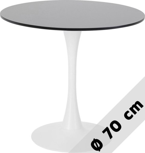 Stół okrągły VICTORY BLACK 70 cm MILK Lugano Stół okrągły VICTORY BLACK 70 cm MILK Lugano