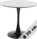Stół okrągły VICTORY GREY 70 cm SMOKE Lugano